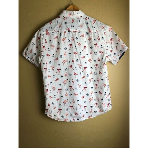 Lee Regular Fit Flamingo Palm Tree Button Down size M - Picture 3 of 10